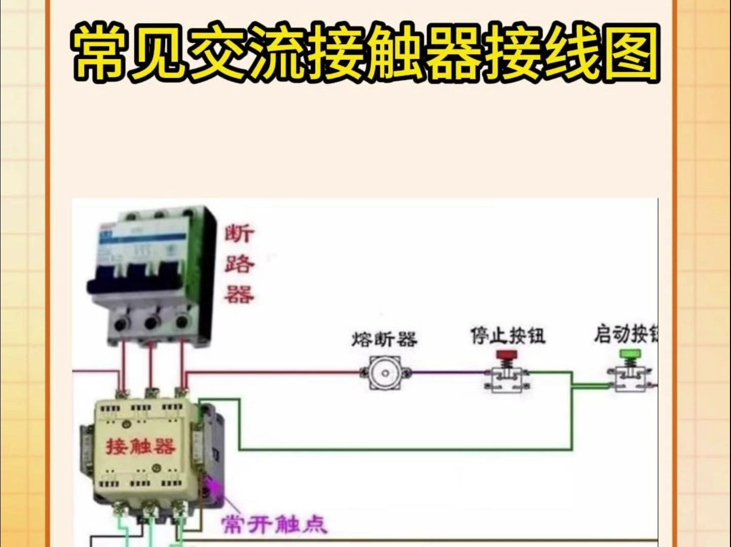 解讀接觸器的接法